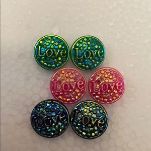 5/$15🆕🤩Druzy Style “Love Midnight” Earrings